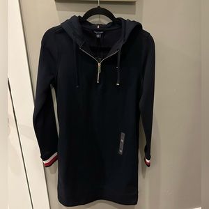 Sleeve Hoodie Dress